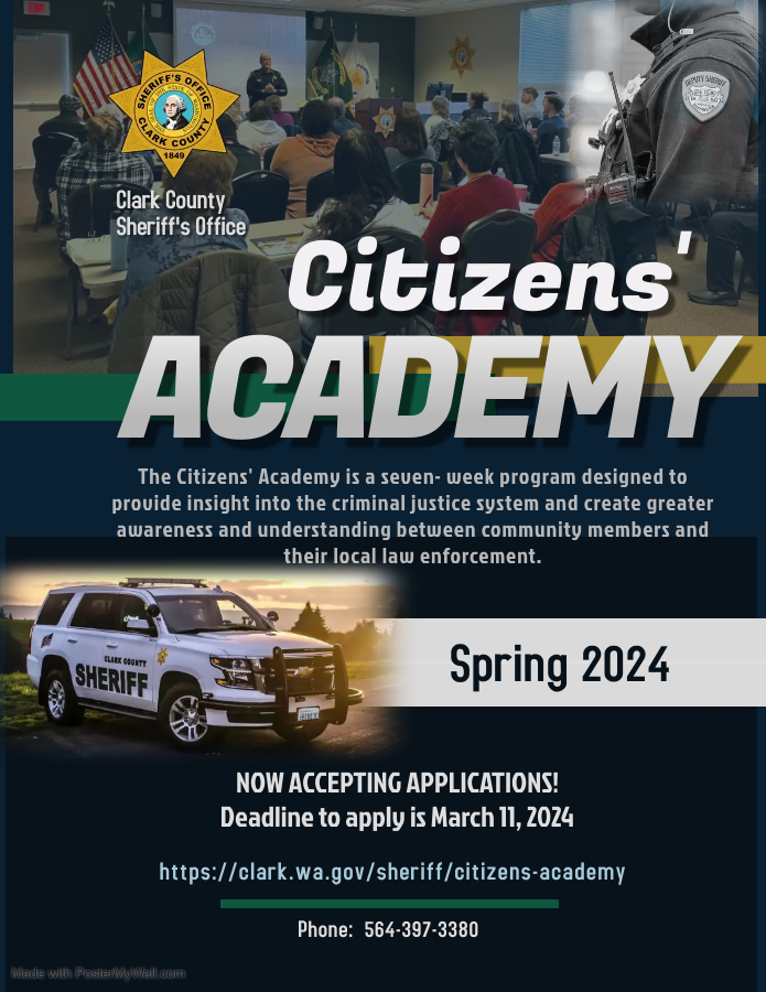 Citizens' Academy flyer