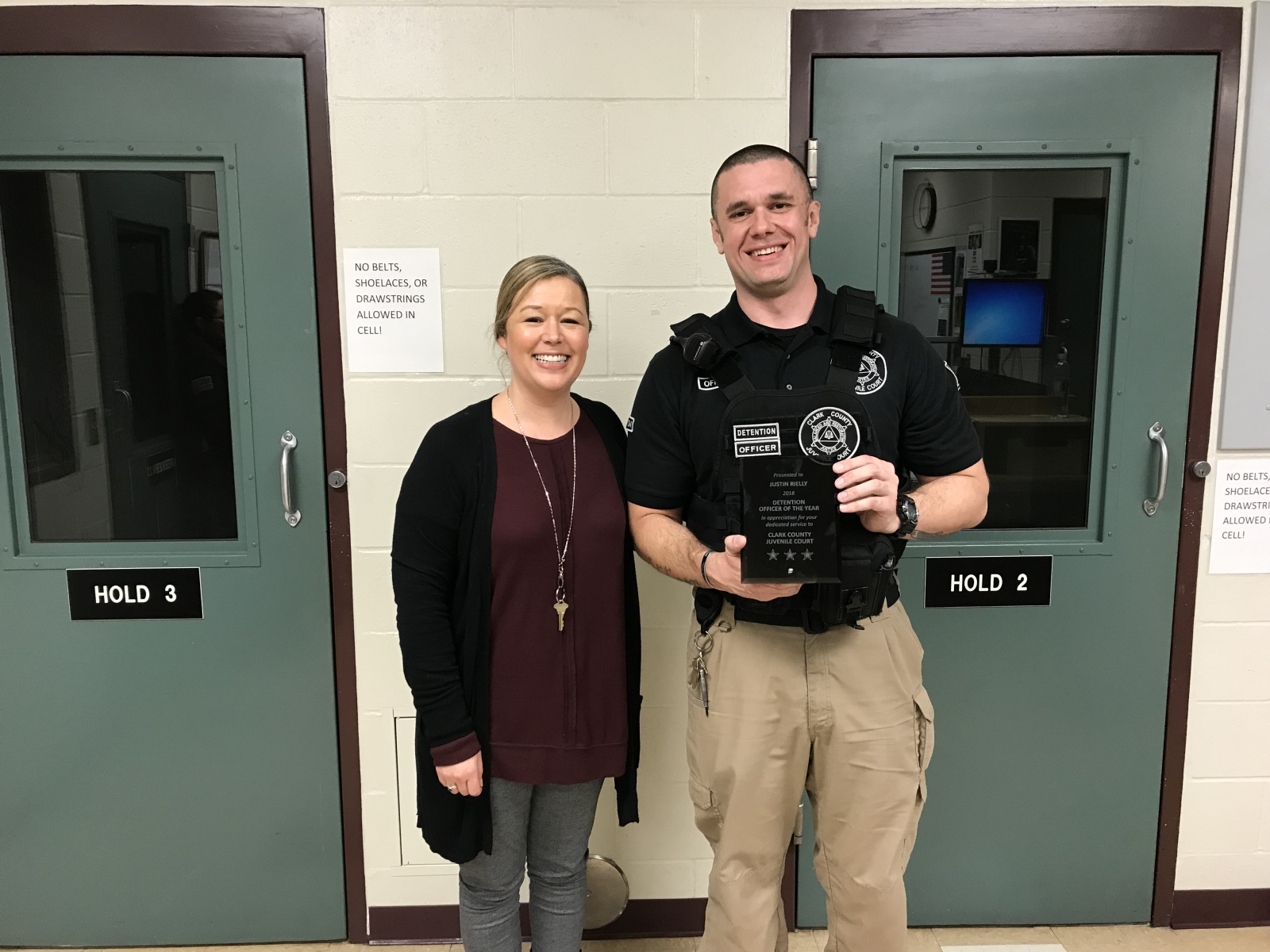 2018 Juvenile Detention Officer Of The Year Clark County