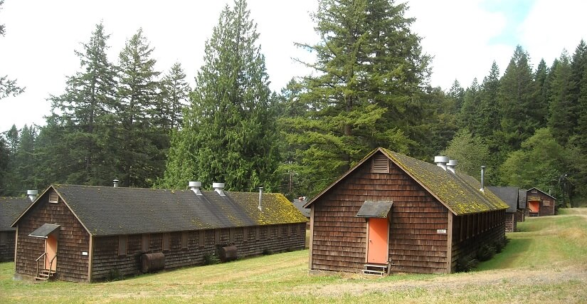 Camp Bonneville barracks.