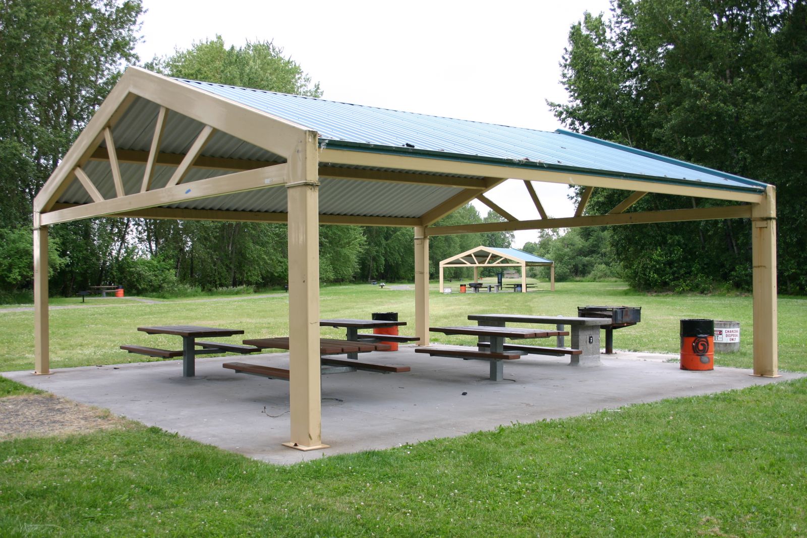 Shelter at Captain William Clark Regional Park at Cottonwood Beach