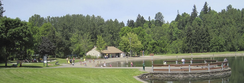 Klineline Pond at Salmon Creek Regional Park.