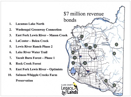 Proposed Legacy Lands purchases.