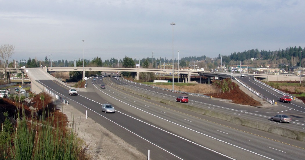 ​ Northeast 139th Street interchange, looking to the north.