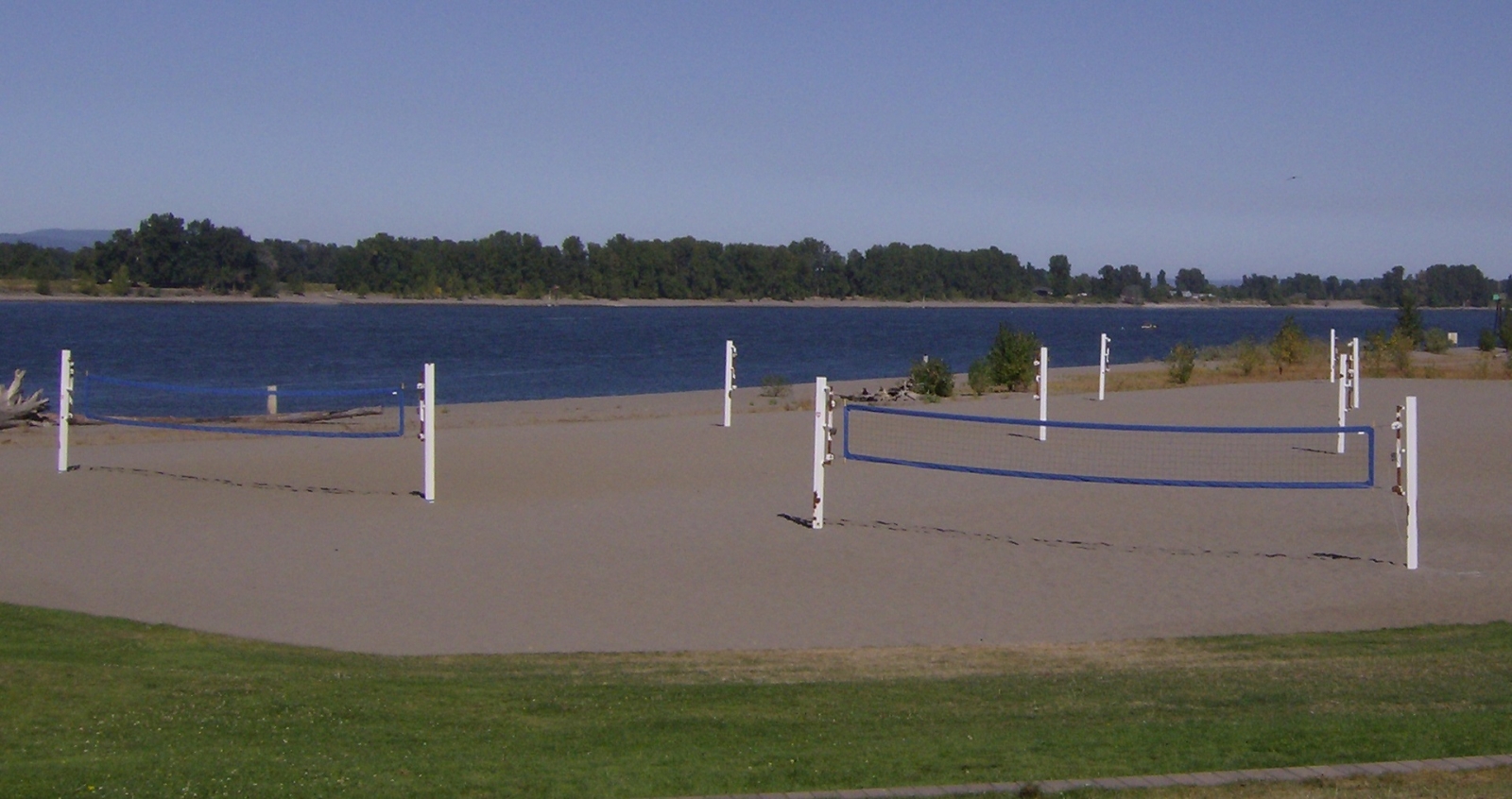 Sand volleyball at Frenchman's Bar Regional Park. 