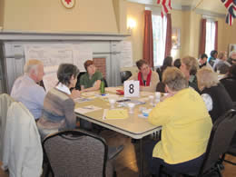 People participating at a workshop