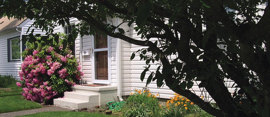 Front porch and flowers