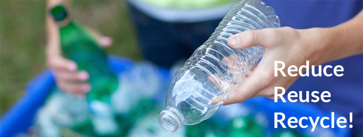 Image of bottles in recycilng bin