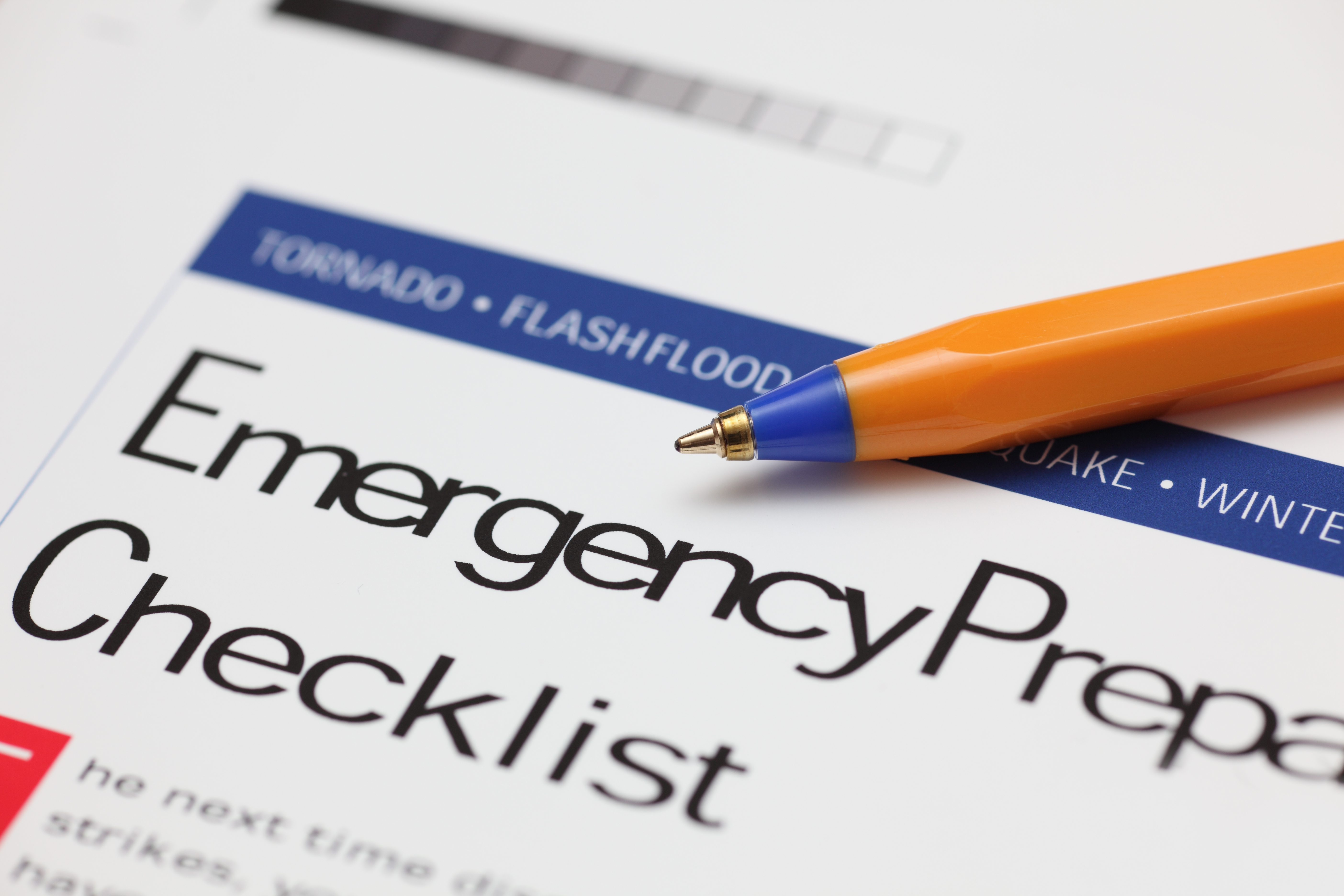 Emergency Preparedness - checklist
