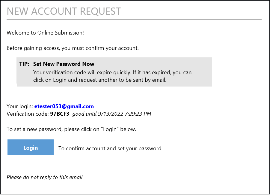 ePlan new account email