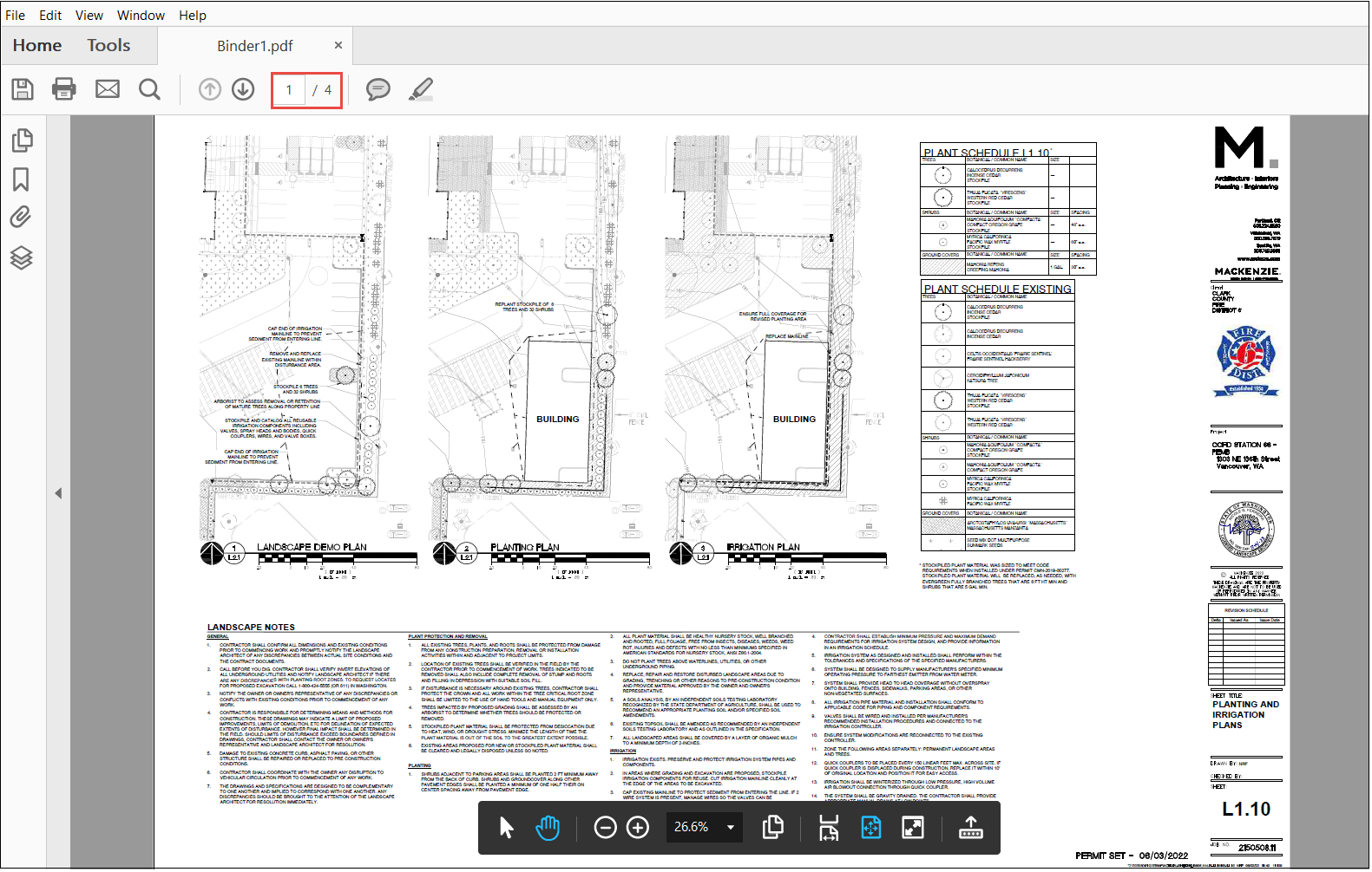 View of multipage PDF file