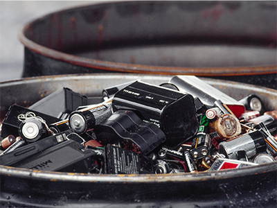household hazardous waste: batteries