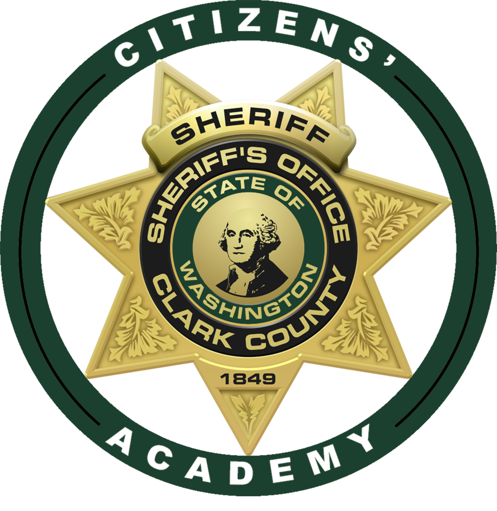 Official (badge) logo for Clark County Sheriff's Office Citizens' Academy.