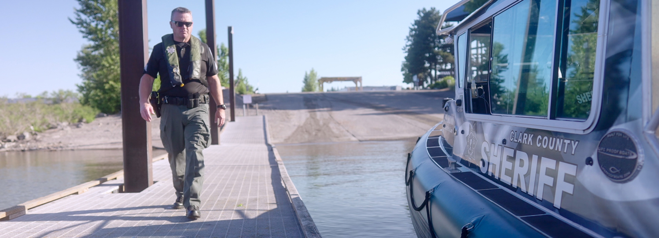 Marine Patrol on the Dock