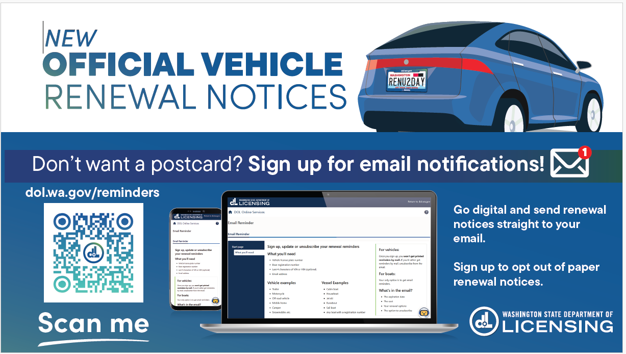 New Official Vehicle Renewal Notices