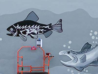 Salmon Creek mural