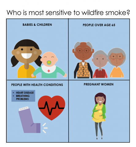 who is most at risk from wildfire smoke?