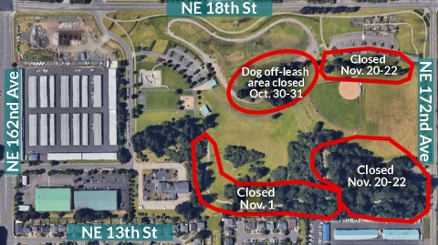 Fall 2023 Pacific park closures