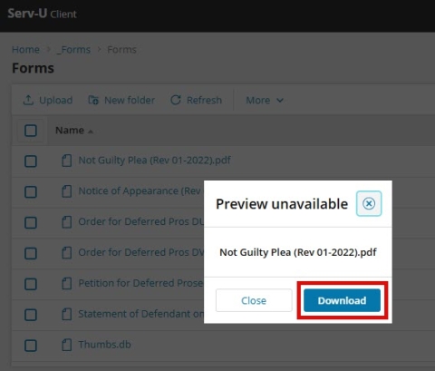 Serv-U Form Download