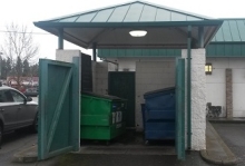Covered Dumpster