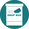 Drop box button